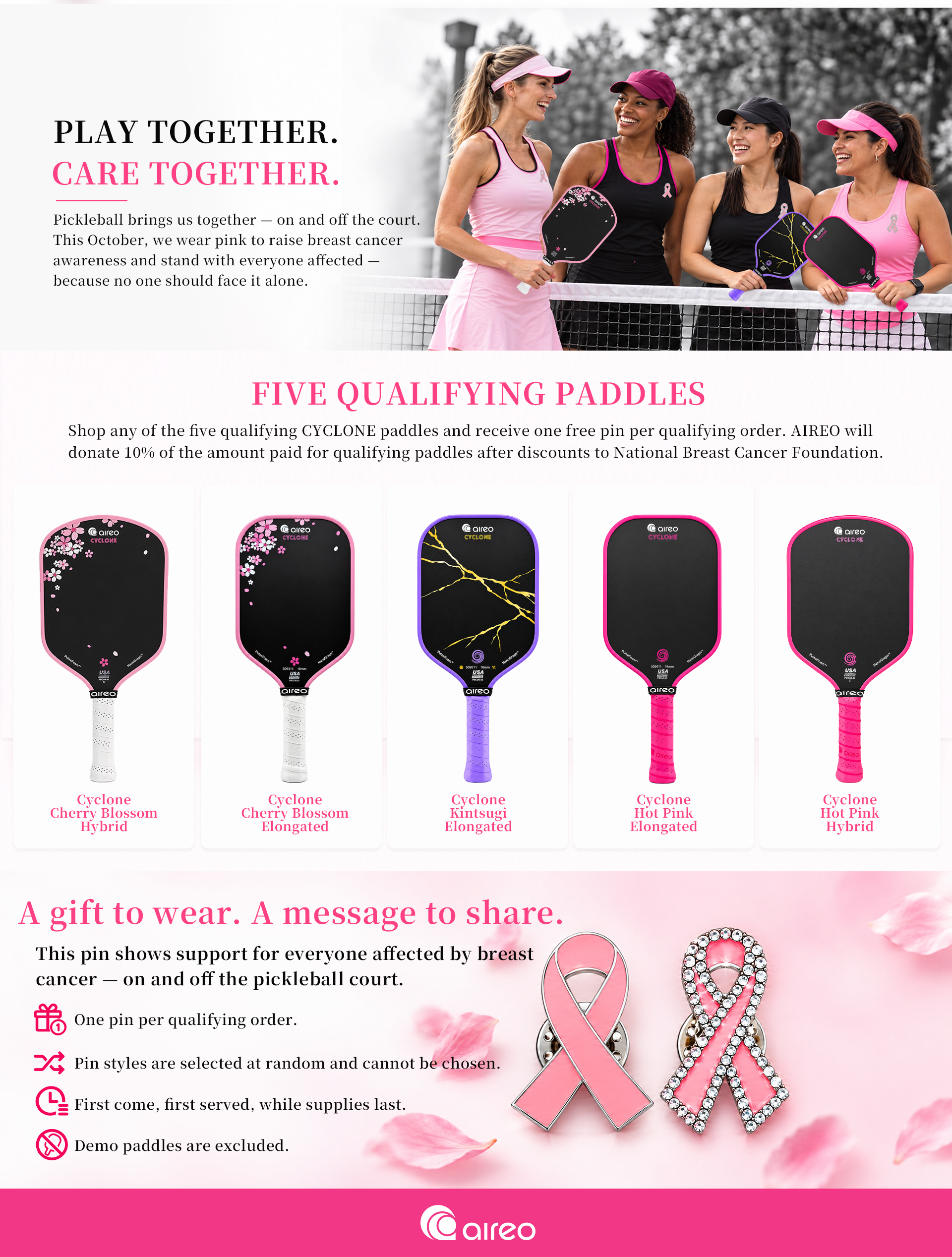 Play Together. Care Together. — Five Qualifying Paddles
